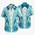 Teal Tropical Tuxedo Lapels And Bow Tie For Resort Parties And Halloween Celebrations Hawaiian Shirt - 5