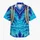 Blue Ocean Feathers and Braided Ropes for Tropical Halloween Cosplay Adventures Hawaiian Shirt - 7