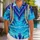 Blue Ocean Feathers and Braided Ropes for Tropical Halloween Cosplay Adventures Hawaiian Shirt - 1