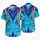 Blue Ocean Feathers and Braided Ropes for Tropical Halloween Cosplay Adventures Hawaiian Shirt - 5