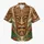 Polynesian Carved Mask And Monstera Leaves For Halloween Island Celebrations Hawaiian Shirt - 7