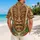 Polynesian Carved Mask And Monstera Leaves For Halloween Island Celebrations Hawaiian Shirt - 2