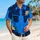 Blue Police Officer Costume Details for Halloween Parties and Couples Celebrations Hawaiian Shirt - 6