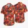 Red Racing Cars and Tropical Palms for Sunny Island Getaways, Beach Days and Vacations Hawaiian Shirt - 5