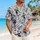 Grinning Skeleton and Spiderweb Motifs for Spooky Halloween Island Getaways and Vacations Hawaiian Shirt - 6