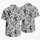 Grinning Skeleton and Spiderweb Motifs for Spooky Halloween Island Getaways and Vacations Hawaiian Shirt - 5