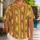 Golden Braided Stripes for Halloween Cosplay and Island Celebrations for Costume Fans Hawaiian Shirt - 1