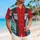 Retro Red And Charcoal 80s Adventure Outfit For Halloween Cosplay Fans Hawaiian Shirt - 6