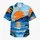 Orange Black And Blue Tropical Color Blocks For Halloween Costume Parties Hawaiian Shirt - 7