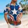 Patriotic Star Shield Hero for Halloween Cosplay and Comic-Con Fans Hawaiian Shirt - 6