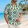Teal Gold Nordic Folk Ornaments for Couples’ Halloween Cosplay and Autumn Getaways Hawaiian Shirt - 6