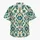 Teal Gold Nordic Folk Ornaments for Couples’ Halloween Cosplay and Autumn Getaways Hawaiian Shirt - 7