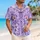 Lavender Fairytale Princess Motifs for Island Vacations and Cosplay Celebrations Hawaiian Shirt - 6