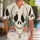 Whimsical Skeleton Face for Halloween Parties, Cosplay Events and Spooky Island Getaways Hawaiian Shirt - 1