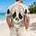 Whimsical Skeleton Face for Halloween Parties, Cosplay Events and Spooky Island Getaways Hawaiian Shirt - 2