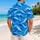 Azure Ocean Wave Motifs for Tropical Cosplay and Halloween Adventure Celebrations Hawaiian Shirt - 2