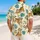 Playful Striped Tiger and Island Waves for Sunny Beach Getaways and Family Vacations Hawaiian Shirt - 2