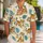Playful Striped Tiger and Island Waves for Sunny Beach Getaways and Family Vacations Hawaiian Shirt - 1