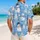Cheerful Snowman, Snowflakes And Winter Trees For Sunny Island Beach Vacations Hawaiian Shirt - 2