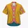 Mustard Gold And Teal Eccentric Costume Look For Halloween Cosplay Parties Hawaiian Shirt - 7