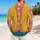 Mustard Gold And Teal Eccentric Costume Look For Halloween Cosplay Parties Hawaiian Shirt - 2
