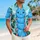 Whimsical Blue Caterpillar Costume Look for Halloween Parties and Cosplay Fans Hawaiian Shirt - 6