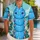 Whimsical Blue Caterpillar Costume Look for Halloween Parties and Cosplay Fans Hawaiian Shirt - 1