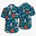 Tropical Cruise Ships, Sailboats and Island Blooms for Relaxed Coastal Getaways Hawaiian Shirt - 5