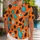 Fred Flintstone Inspired Orange Stone Age Spots for Halloween Costume Parties and Cosplay Hawaiian Shirt - 1