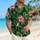 Expressive Green Frogs and Hibiscus for Tropical Getaways and Sunny Island Beach Days Hawaiian Shirt - 6