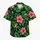 Expressive Green Frogs and Hibiscus for Tropical Getaways and Sunny Island Beach Days Hawaiian Shirt - 7