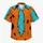 Orange Caveperson Costume Look for Halloween Parties and Retro Island Getaways Hawaiian Shirt - 7