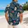 Eerie Porcelain Mask Tropical Foliage for Halloween Beach Getaways and Spooky Vacations Hawaiian Shirt - 2