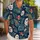 Eerie Porcelain Mask Tropical Foliage for Halloween Beach Getaways and Spooky Vacations Hawaiian Shirt - 1