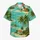 Palm Island Lagoon Scene for Beach Getaways and Resort Weekends, Men's Vacation Style Hawaiian Shirt - 7