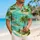 Palm Island Lagoon Scene for Beach Getaways and Resort Weekends, Men's Vacation Style Hawaiian Shirt - 6