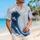 Japanese Ukiyo-E Wave Scene for Coastal Vacations, Island Escapes, and Resort Travel Hawaiian Shirt - 6