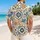 Mediterranean Tile Mosaic for Seaside Getaways and Resort Days, Men's Coastal Style Hawaiian Shirt - 2