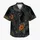 Black Spider Cat Floral Fantasy For Halloween Nights And Gothic Vacation Style Wear Hawaiian Shirt - 7
