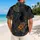 Black Spider Cat Floral Fantasy For Halloween Nights And Gothic Vacation Style Wear Hawaiian Shirt - 2