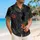 Black Spider Cat Floral Fantasy For Halloween Nights And Gothic Vacation Style Wear Hawaiian Shirt - 6