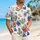 Blue Crab and Fig Motifs for Coastal Resort Evenings, Island Getaways, and Vacations Hawaiian Shirt - 6