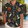 Botanical Crane Garden with Jewel-Toned Florals for Island Escapes, Men Year-Round Hawaiian Shirt - 1