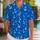 Royal Blue Anchor Waves for Seaside Celebrations and Playful Summer Sailor Style Hawaiian Shirt - 1