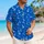 Royal Blue Anchor Waves for Seaside Celebrations and Playful Summer Sailor Style Hawaiian Shirt - 6