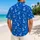 Royal Blue Anchor Waves for Seaside Celebrations and Playful Summer Sailor Style Hawaiian Shirt - 2