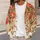 Vintage Watercolor Orange Wildflowers for Cozy Autumn Layering and Everyday Bohemian Style All-over Print Knitted Cardigan - 5