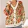 Vintage Watercolor Orange Wildflowers for Cozy Autumn Layering and Everyday Bohemian Style All-over Print Knitted Cardigan - 4