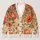Vintage Watercolor Orange Wildflowers for Cozy Autumn Layering and Everyday Bohemian Style All-over Print Knitted Cardigan - 1
