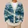 Roiling Ocean Waves for Coastal Getaways and Relaxed Everyday Seaside Layering All-over Print Knitted Cardigan - 6